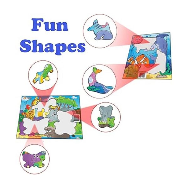 Just Smarty Juego de 2 rompecabezas preescolares para_3