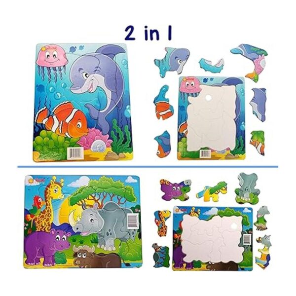 Just Smarty Juego de 2 rompecabezas preescolares para_2