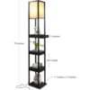Brightech Maxwell Lámpara de pie con cajón Led para_2
