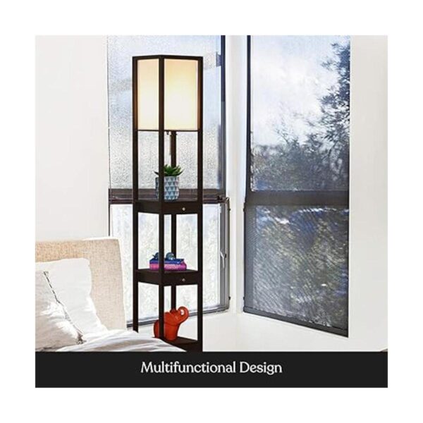Brightech Maxwell Lámpara de pie con cajón Led para_4
