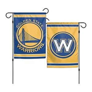 NBA Golden State Warriors Bandera de jardín de 2 caras_1