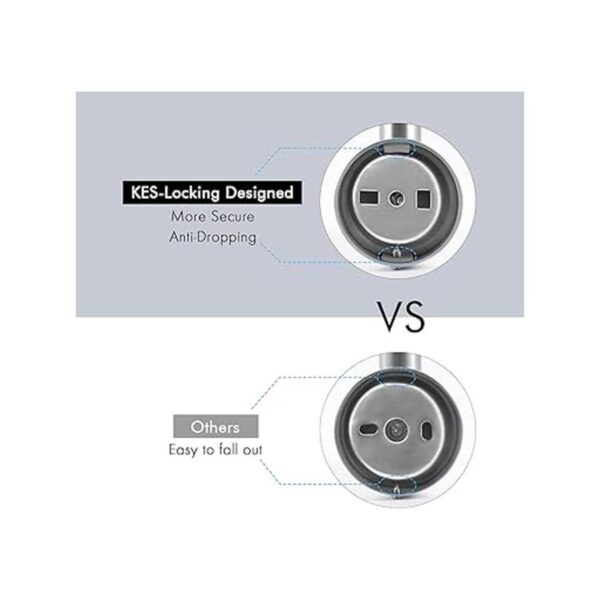 KES Gancho de toalla para baño soporte resistente para_4