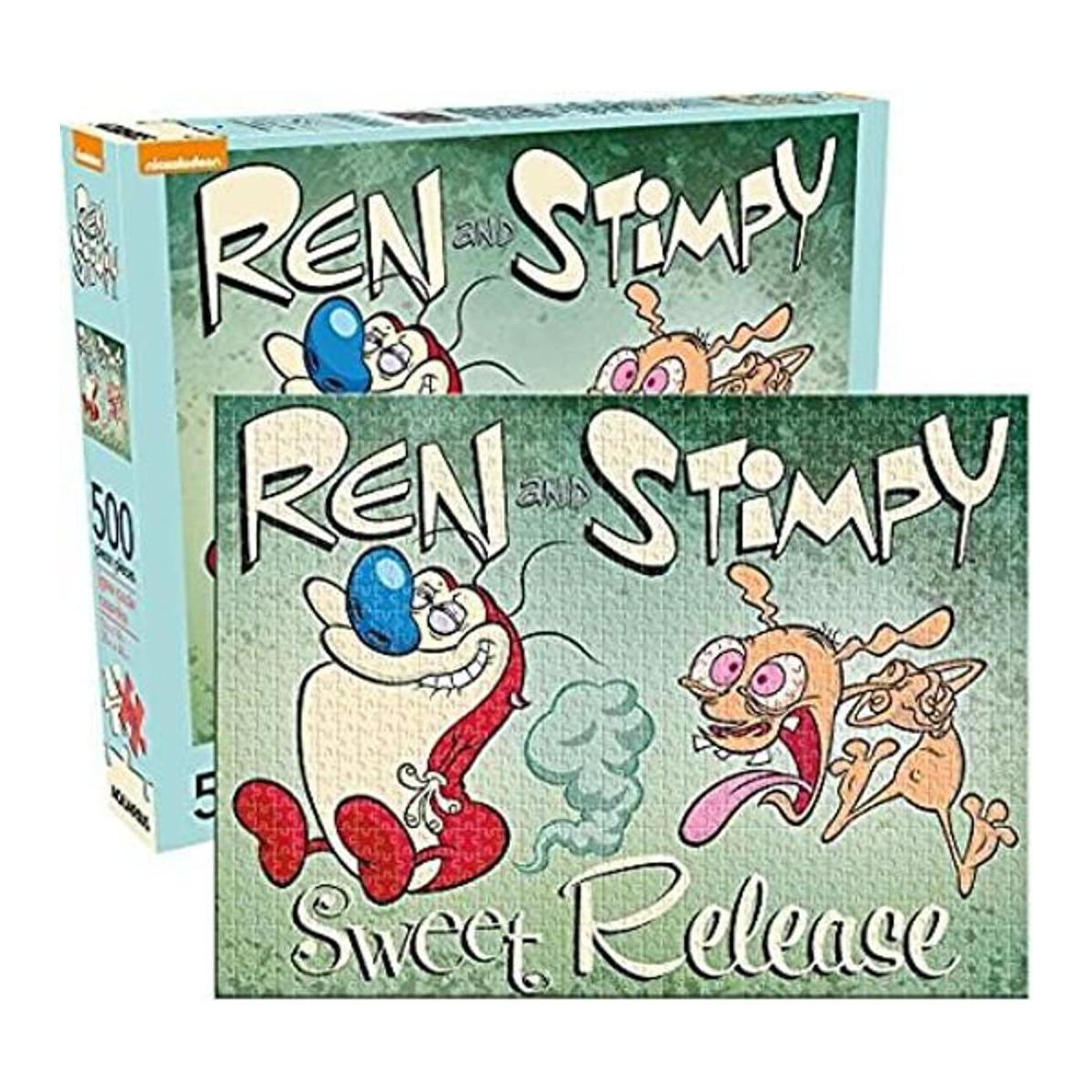 Aquarius Ren Stimpy Puzzle 500 piezas multicolor