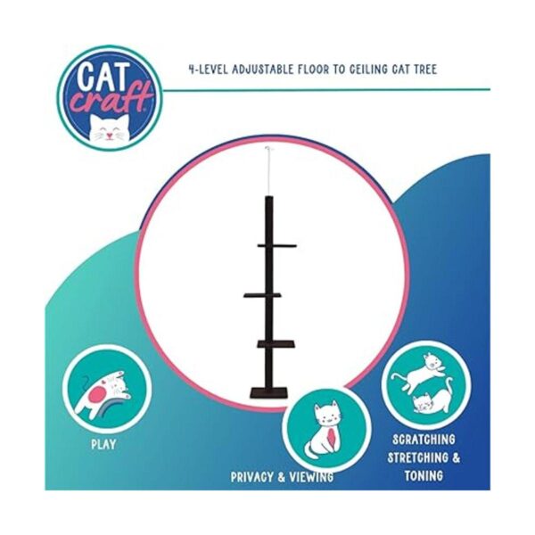 Cat Craft Level Up Cat 6 Level Plush Seagrass Cat_2