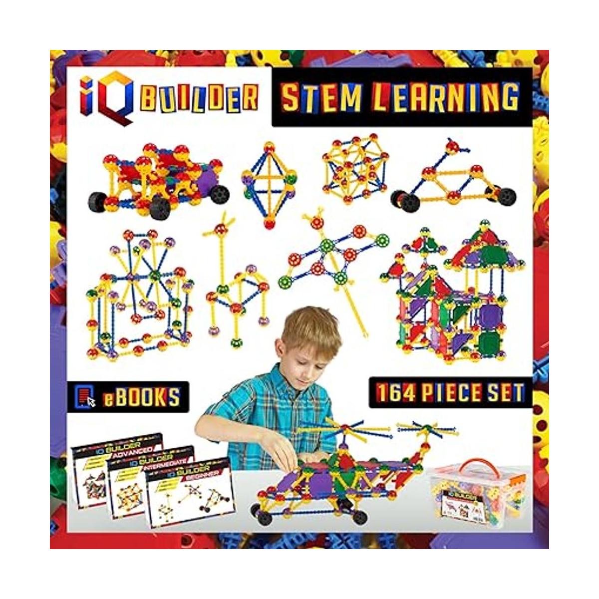 Kit de juguetes de aprendizaje IQ Builder STEM de 164