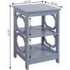 Convenience Concepts Omega Mesa auxiliar con estantes_3