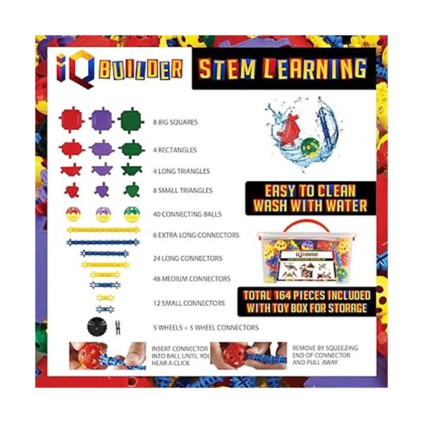 Kit de juguetes de aprendizaje IQ Builder STEM de 164_5