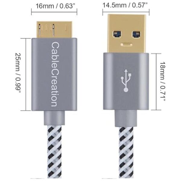 Cable USB 3.0 cable USB 3.0 A a Micro B compatible con