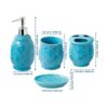 Comfify Designer Juego de 4 piezas de accesorios de baño