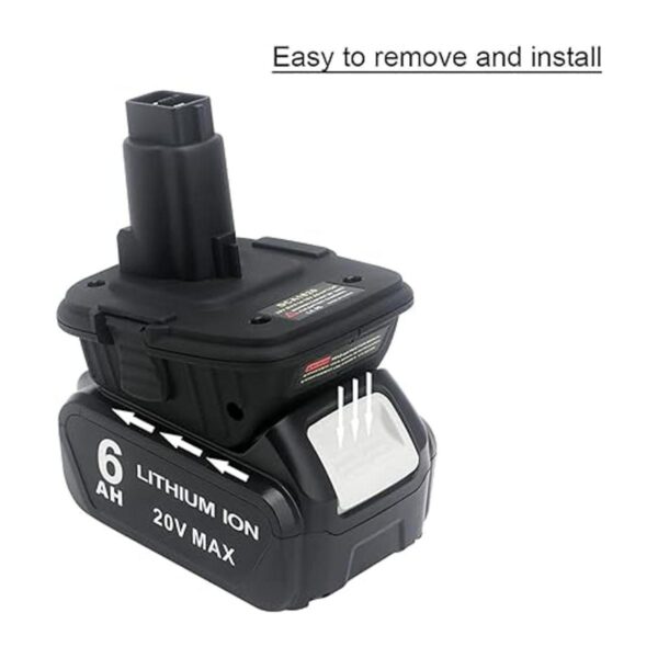 Biswaye Adaptador DCA1820 de 18 V a 20 V de repuesto para