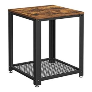 VASAGLE ULET41X Mesa auxiliar industrial de 2 niveles con_1