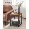 VASAGLE ULET41X Mesa auxiliar industrial de 2 niveles con_2