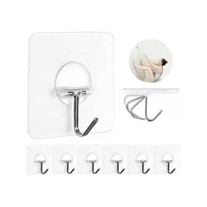 JINSHUNFA Ganchos de pared transparentes para 13 libras_1