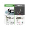 JINSHUNFA Ganchos de pared transparentes para 13 libras_3