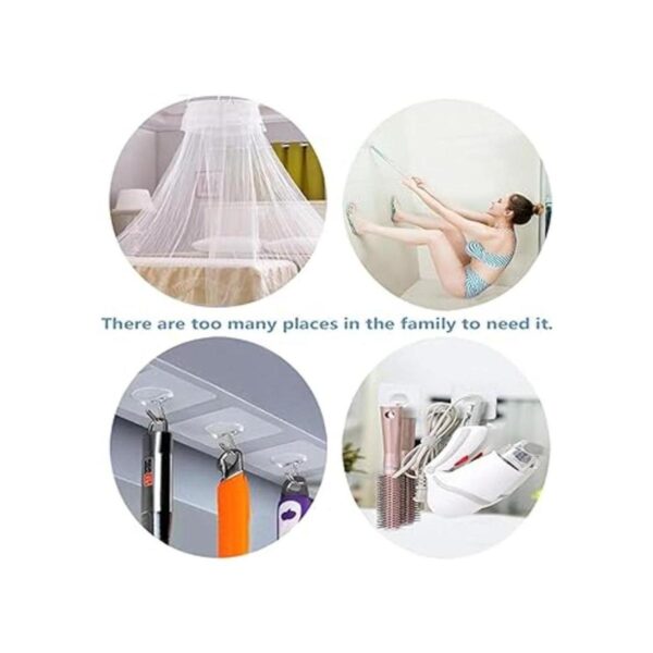 JINSHUNFA Ganchos de pared transparentes para 13 libras_4