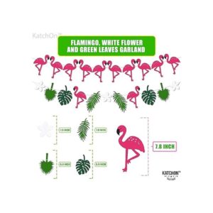 Guirnalda de flamenco de fieltro para decoraciones de