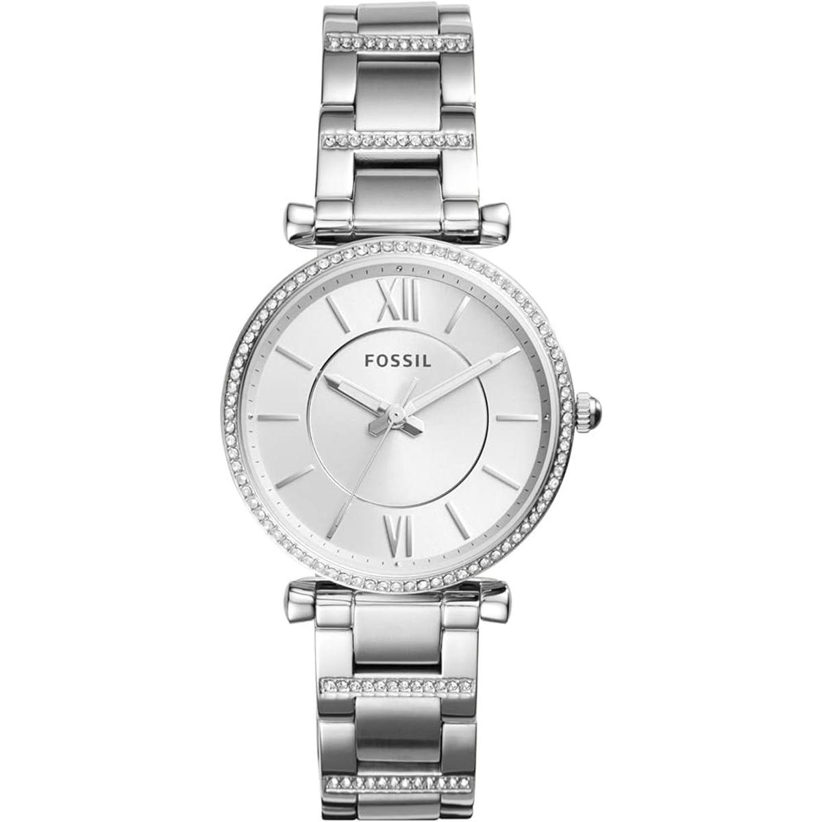 Fossil Womens Carlie Quartz Stainless Steel Watch