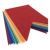 Banderines de tela de fieltro arco iris 24 piezas 2