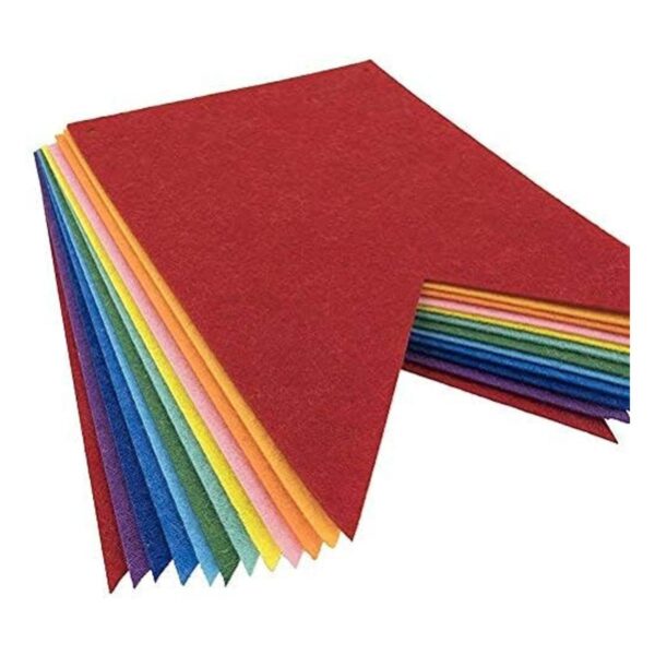 Banderines de tela de fieltro arco iris 24 piezas 2