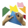 Banderines de tela de fieltro arco iris 24 piezas 2