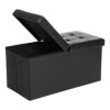 SONGMICS Banco otomano plegable de almacenamiento de 30_1