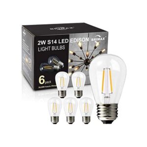 BRIMAX Paquete de 6 bombillas LED de 2 W no regulable_1