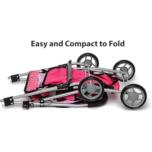 Exquisite Buggy Cochecito de muñeca individual con bolsa_3