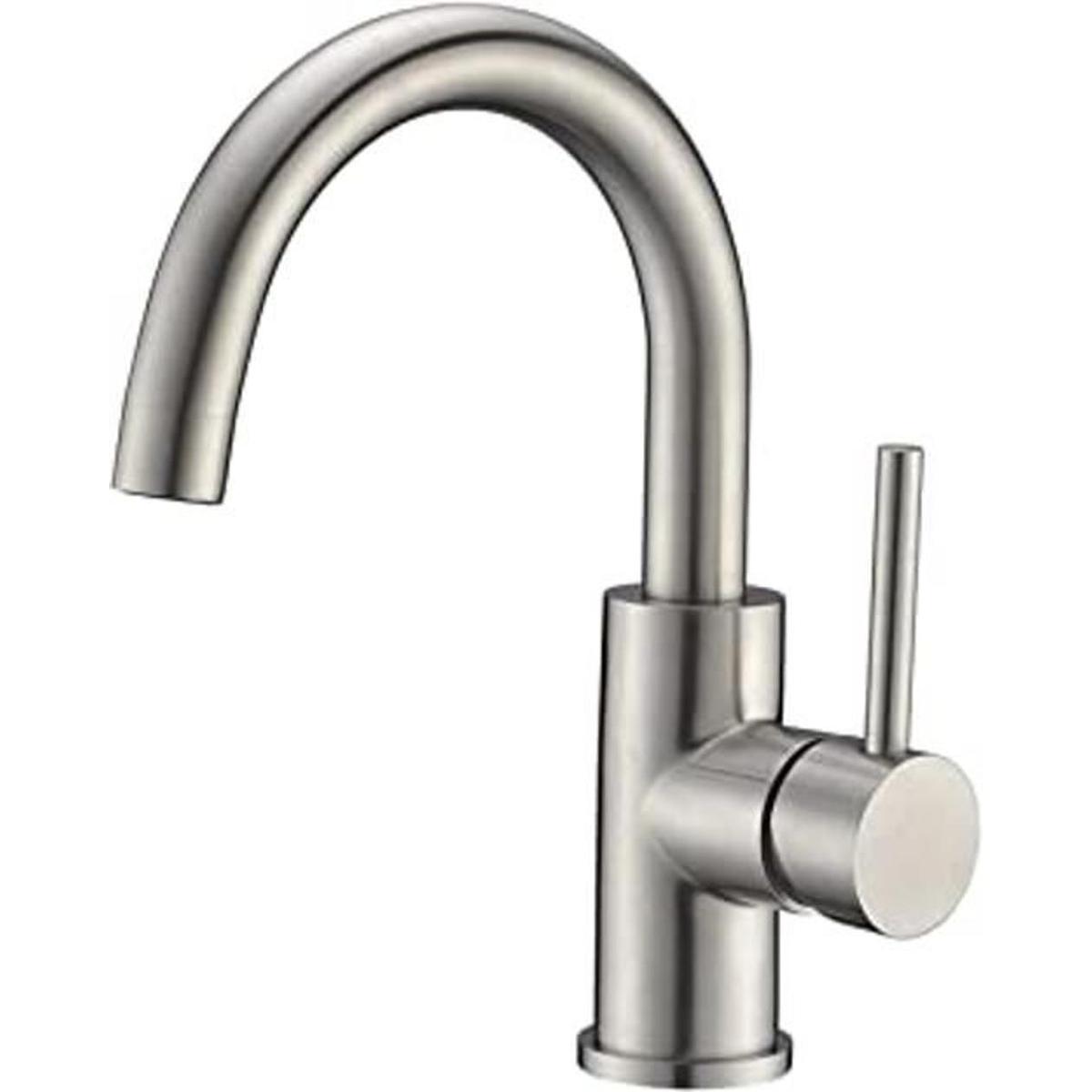 Llave de lavabo estilo barra de acero inoxidable para