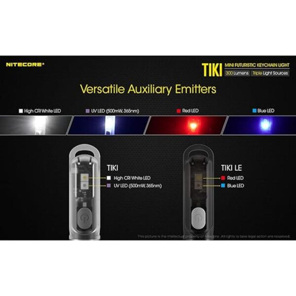 Nitecore TIKI Linterna recargable por USB de 300 lúmenes_4