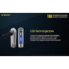 Nitecore TIKI Linterna recargable por USB de 300 lúmenes_6