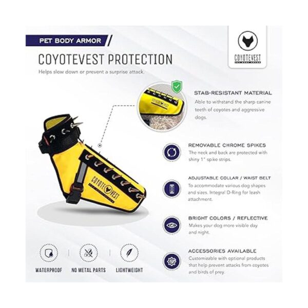 CoyoteVest Chaleco de protección con arnés para perro_5