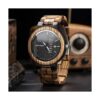 BOBO BIRD Reloj de cuarzo de madera con diseño de cebra_3