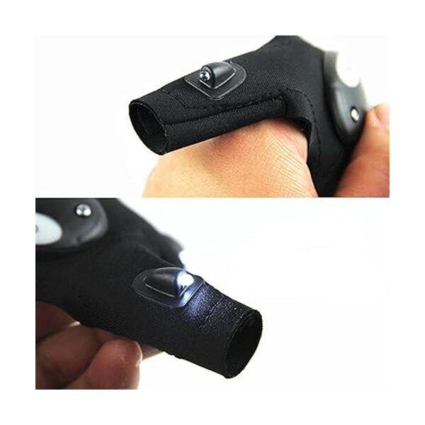 Linterna LED Guantes de Ciclismo 2 linterna LED antorcha