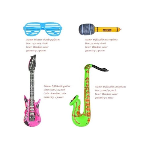 Party Rock Star Juguete Inflable Set 13 Unidades_6