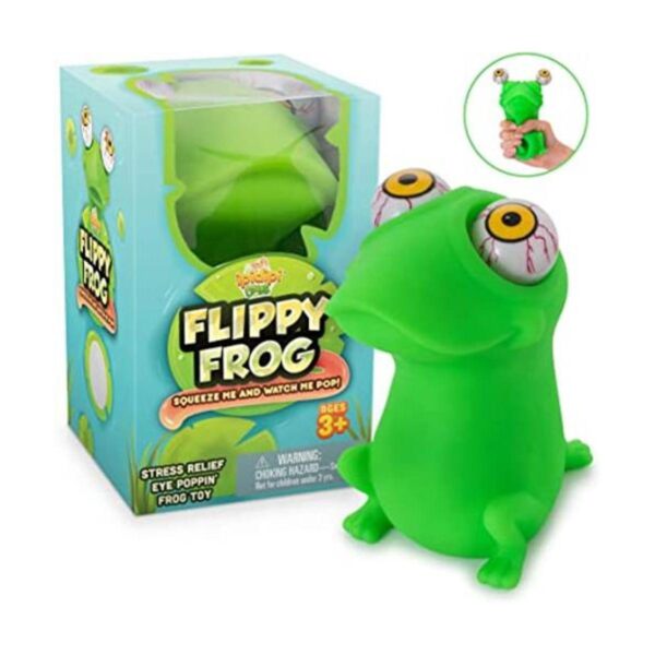 Squishy Eye Popping Flippy Rana Gran apretón Juguete