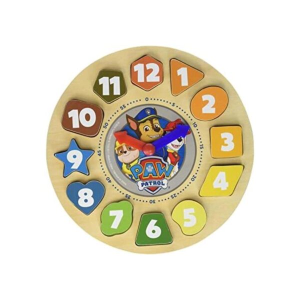 Paw Patrol Shape Sorter Reloj 12 pieza_1