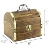 Attatoy Cofre del tesoro pirata de madera con 240 joyas