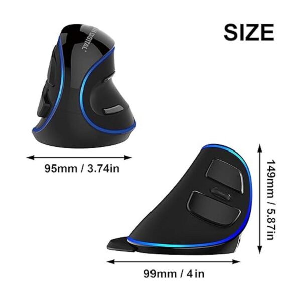 JTech Digital Ratón USB vertical ergonómico con cable con_3