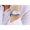 Reloj de pulsera con correa de malla tejida de acero_2
