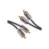 JD Cable RCA chapado en oro 2RCA macho a 2RCA macho de_1