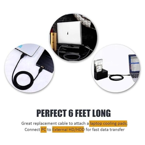 Besgoods Cable USB 3.0 macho a macho 2 unidades