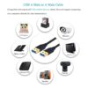 Besgoods Cable USB a USB de 1.5 pies cable USB 3.0 tipo