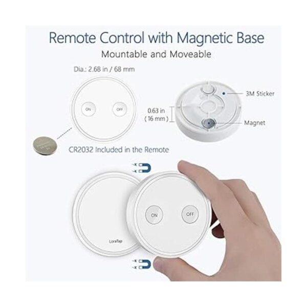 LoraTap Control remoto inalámbrico E26 enchufe de luz con