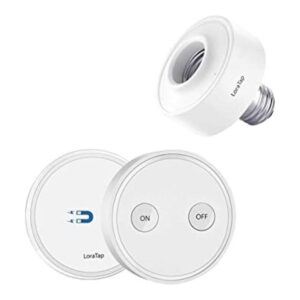 LoraTap Control remoto inalámbrico E26 enchufe de luz con