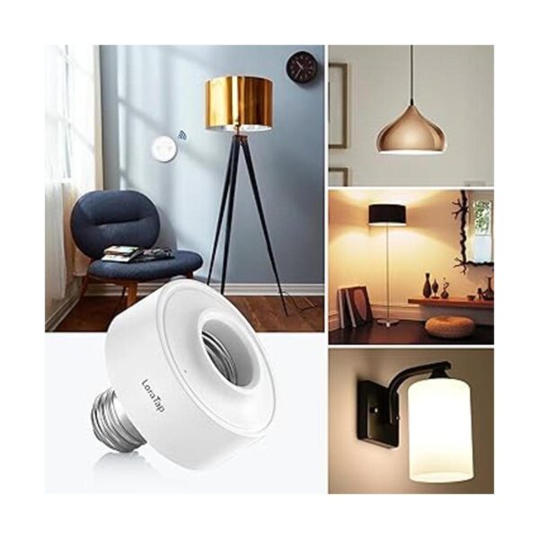 LoraTap Control remoto inalámbrico E26 enchufe de luz con