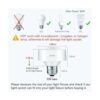 LoraTap Control remoto inalámbrico E26 enchufe de luz con