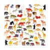 Juguete de animales paquete de 64 mini selva salvaje_1