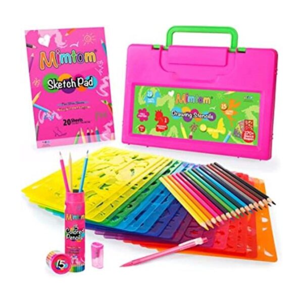Mimtom Juego de plantillas de dibujo para niños 58 piezas_1