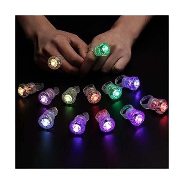 Midafon Paquete de 60 anillos LED brillantes con luces LED