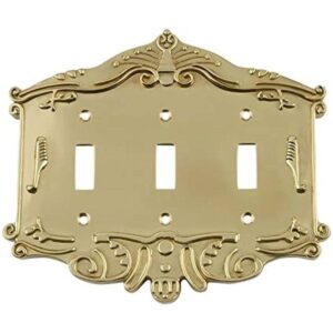 Nostálgico Warehouse Switch Plate Victoriana con triple_1